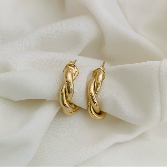 Rope Hoop Earrings - Picture 5 of 10